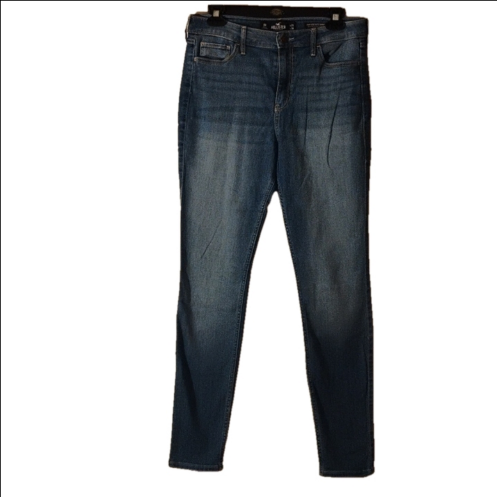Hollister Skinny Jeans in Faded Dark Blue